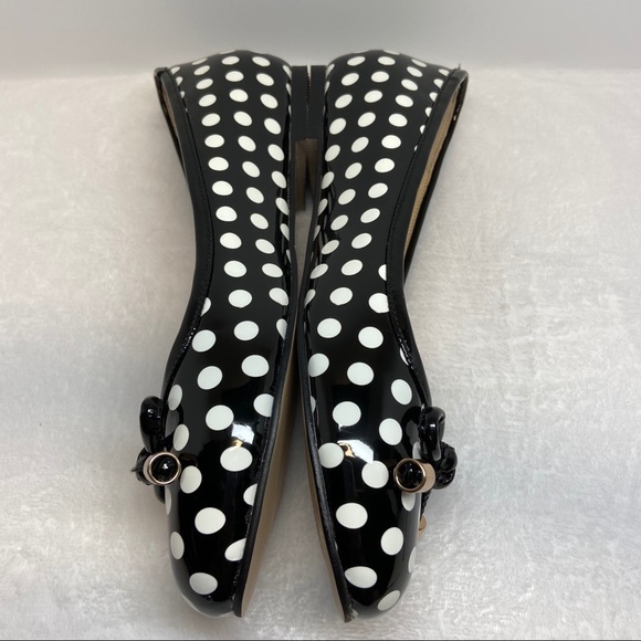 Polka Dot Round Toe Ballet Slip On Flats Pumps - Picture 6 of 7